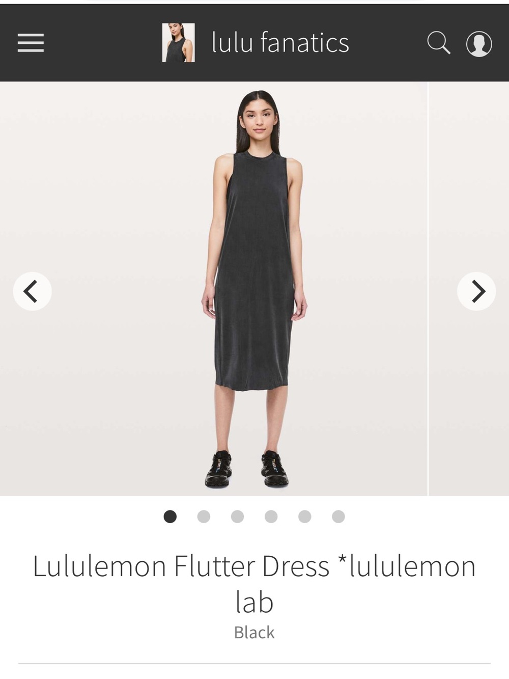 lululemon athletica Sleeveless Midi Dress — Deep green